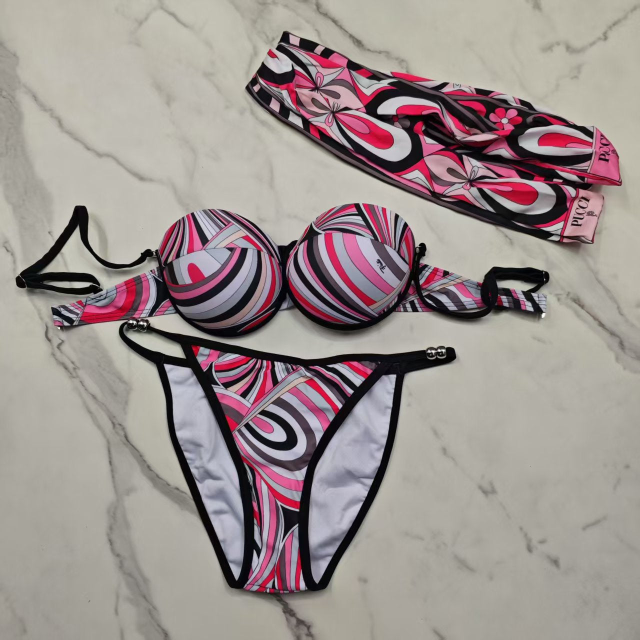 Pink-A-Licous Swirled P Two Piece