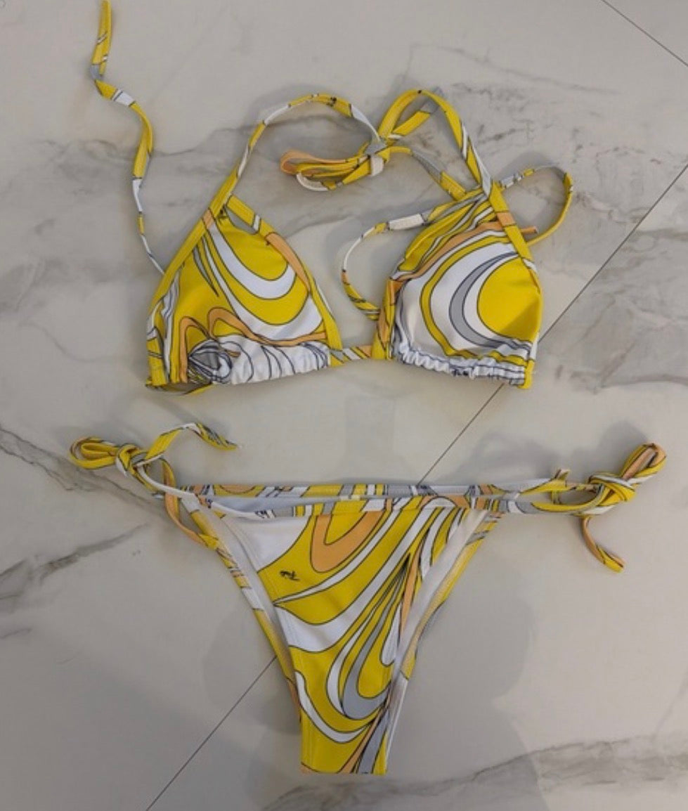 Lemon Drop Swirled P Two Piece