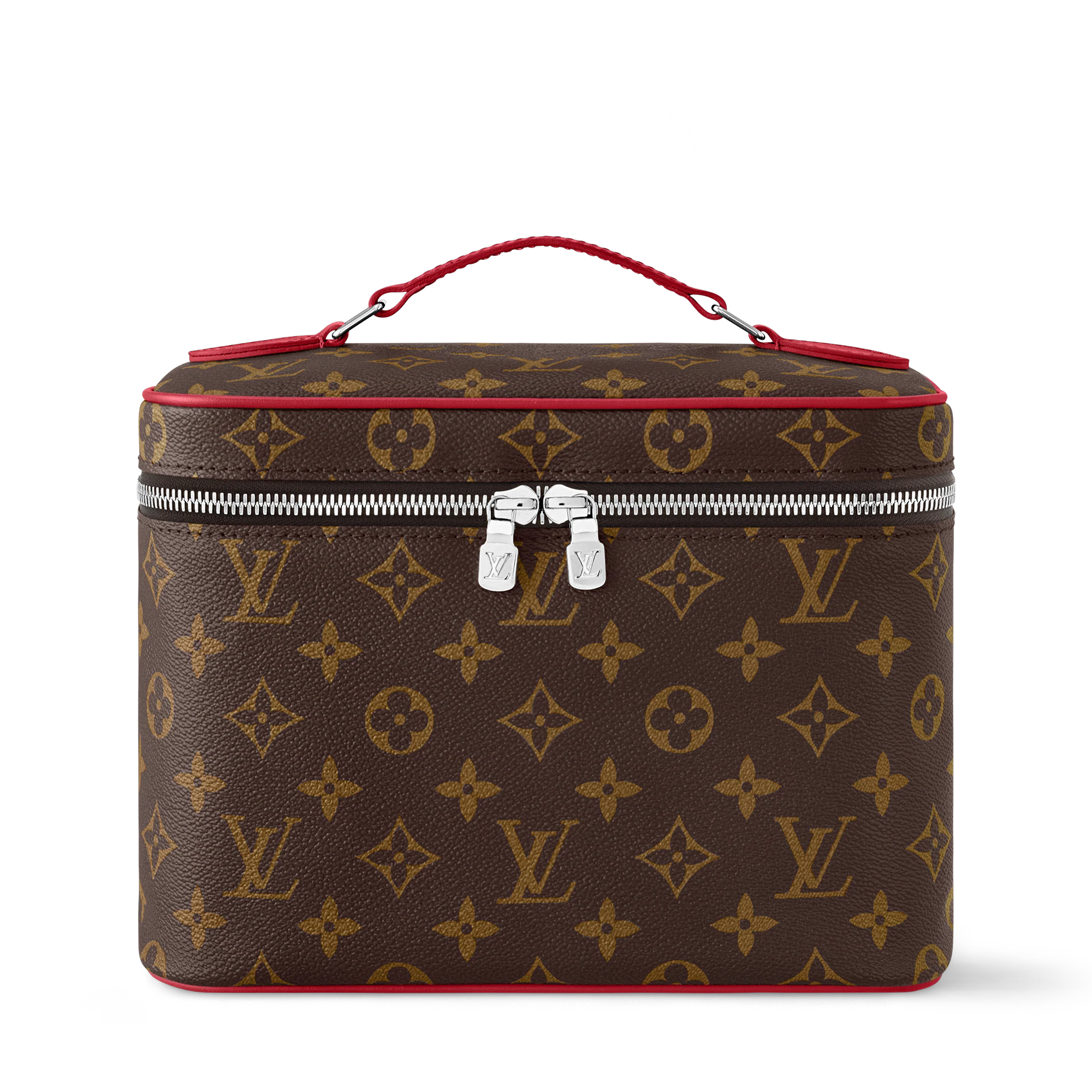 Red Detail LV Vanity Bag