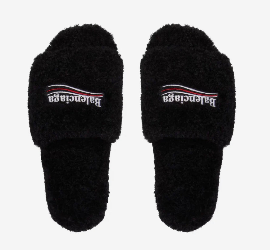 Noir Balenci Slides