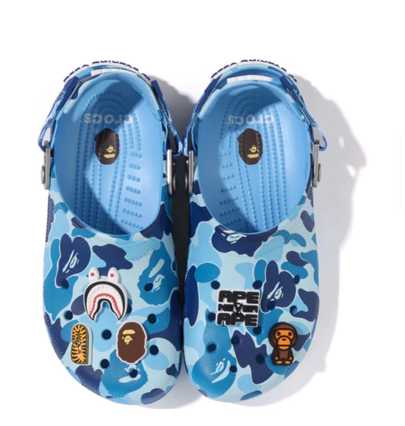 Blue Camo Bape Crocs