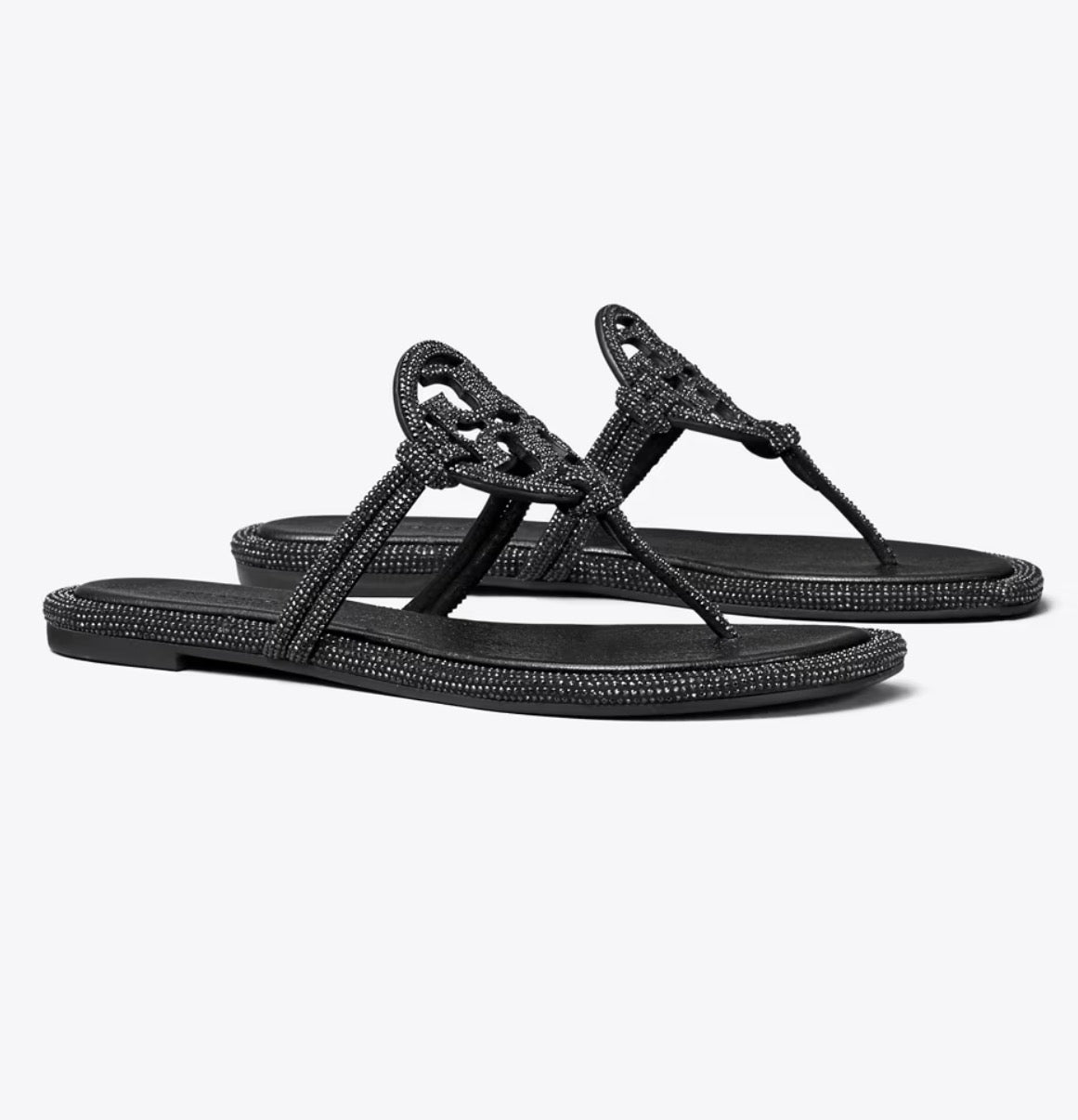 Tory Black Blinged Sandal