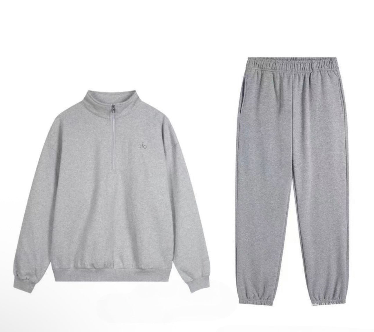 Men Light Gray Alo Set